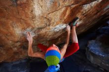 Bouldering in Hueco Tanks on 11/20/2018 with Blue Lizard Climbing and Yoga

Filename: SRM_20181120_1259050.jpg
Aperture: f/4.5
Shutter Speed: 1/250
Body: Canon EOS-1D Mark II
Lens: Canon EF 16-35mm f/2.8 L