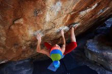 Bouldering in Hueco Tanks on 11/20/2018 with Blue Lizard Climbing and Yoga

Filename: SRM_20181120_1300280.jpg
Aperture: f/4.0
Shutter Speed: 1/250
Body: Canon EOS-1D Mark II
Lens: Canon EF 16-35mm f/2.8 L