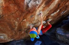 Bouldering in Hueco Tanks on 11/20/2018 with Blue Lizard Climbing and Yoga

Filename: SRM_20181120_1300310.jpg
Aperture: f/4.5
Shutter Speed: 1/250
Body: Canon EOS-1D Mark II
Lens: Canon EF 16-35mm f/2.8 L