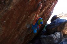 Bouldering in Hueco Tanks on 11/20/2018 with Blue Lizard Climbing and Yoga

Filename: SRM_20181120_1305460.jpg
Aperture: f/5.6
Shutter Speed: 1/250
Body: Canon EOS-1D Mark II
Lens: Canon EF 16-35mm f/2.8 L