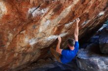Bouldering in Hueco Tanks on 11/20/2018 with Blue Lizard Climbing and Yoga

Filename: SRM_20181120_1319190.jpg
Aperture: f/3.5
Shutter Speed: 1/250
Body: Canon EOS-1D Mark II
Lens: Canon EF 16-35mm f/2.8 L