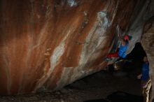 Bouldering in Hueco Tanks on 11/20/2018 with Blue Lizard Climbing and Yoga

Filename: SRM_20181120_1523380.jpg
Aperture: f/8.0
Shutter Speed: 1/250
Body: Canon EOS-1D Mark II
Lens: Canon EF 16-35mm f/2.8 L