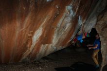 Bouldering in Hueco Tanks on 11/20/2018 with Blue Lizard Climbing and Yoga

Filename: SRM_20181120_1528160.jpg
Aperture: f/8.0
Shutter Speed: 1/250
Body: Canon EOS-1D Mark II
Lens: Canon EF 16-35mm f/2.8 L