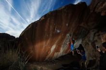 Bouldering in Hueco Tanks on 11/20/2018 with Blue Lizard Climbing and Yoga

Filename: SRM_20181120_1530320.jpg
Aperture: f/8.0
Shutter Speed: 1/250
Body: Canon EOS-1D Mark II
Lens: Canon EF 16-35mm f/2.8 L