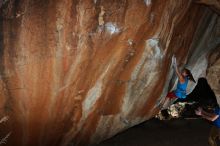 Bouldering in Hueco Tanks on 11/20/2018 with Blue Lizard Climbing and Yoga

Filename: SRM_20181120_1538140.jpg
Aperture: f/8.0
Shutter Speed: 1/250
Body: Canon EOS-1D Mark II
Lens: Canon EF 16-35mm f/2.8 L