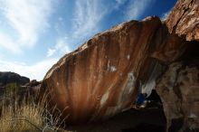 Bouldering in Hueco Tanks on 11/20/2018 with Blue Lizard Climbing and Yoga

Filename: SRM_20181120_1543560.jpg
Aperture: f/8.0
Shutter Speed: 1/250
Body: Canon EOS-1D Mark II
Lens: Canon EF 16-35mm f/2.8 L