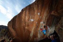 Bouldering in Hueco Tanks on 11/20/2018 with Blue Lizard Climbing and Yoga

Filename: SRM_20181120_1551210.jpg
Aperture: f/8.0
Shutter Speed: 1/250
Body: Canon EOS-1D Mark II
Lens: Canon EF 16-35mm f/2.8 L