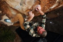 Bouldering in Hueco Tanks on 11/20/2018 with Blue Lizard Climbing and Yoga

Filename: SRM_20181120_1736300.jpg
Aperture: f/5.0
Shutter Speed: 1/250
Body: Canon EOS-1D Mark II
Lens: Canon EF 16-35mm f/2.8 L