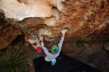 Bouldering in Hueco Tanks on 11/20/2018 with Blue Lizard Climbing and Yoga

Filename: SRM_20181120_1737450.jpg
Aperture: f/4.0
Shutter Speed: 1/250
Body: Canon EOS-1D Mark II
Lens: Canon EF 16-35mm f/2.8 L