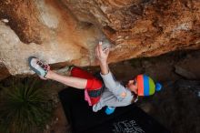 Bouldering in Hueco Tanks on 11/20/2018 with Blue Lizard Climbing and Yoga

Filename: SRM_20181120_1737530.jpg
Aperture: f/5.0
Shutter Speed: 1/250
Body: Canon EOS-1D Mark II
Lens: Canon EF 16-35mm f/2.8 L