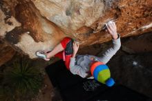 Bouldering in Hueco Tanks on 11/20/2018 with Blue Lizard Climbing and Yoga

Filename: SRM_20181120_1738010.jpg
Aperture: f/5.0
Shutter Speed: 1/250
Body: Canon EOS-1D Mark II
Lens: Canon EF 16-35mm f/2.8 L