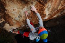 Bouldering in Hueco Tanks on 11/20/2018 with Blue Lizard Climbing and Yoga

Filename: SRM_20181120_1738070.jpg
Aperture: f/5.6
Shutter Speed: 1/250
Body: Canon EOS-1D Mark II
Lens: Canon EF 16-35mm f/2.8 L