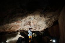 Bouldering in Hueco Tanks on 11/19/2018 with Blue Lizard Climbing and Yoga

Filename: SRM_20181119_1110280.jpg
Aperture: f/8.0
Shutter Speed: 1/250
Body: Canon EOS-1D Mark II
Lens: Canon EF 16-35mm f/2.8 L