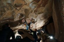 Bouldering in Hueco Tanks on 11/19/2018 with Blue Lizard Climbing and Yoga

Filename: SRM_20181119_1127400.jpg
Aperture: f/8.0
Shutter Speed: 1/250
Body: Canon EOS-1D Mark II
Lens: Canon EF 16-35mm f/2.8 L