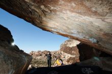 Bouldering in Hueco Tanks on 11/19/2018 with Blue Lizard Climbing and Yoga

Filename: SRM_20181119_1409390.jpg
Aperture: f/8.0
Shutter Speed: 1/250
Body: Canon EOS-1D Mark II
Lens: Canon EF 16-35mm f/2.8 L