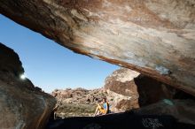 Bouldering in Hueco Tanks on 11/19/2018 with Blue Lizard Climbing and Yoga

Filename: SRM_20181119_1410220.jpg
Aperture: f/8.0
Shutter Speed: 1/250
Body: Canon EOS-1D Mark II
Lens: Canon EF 16-35mm f/2.8 L