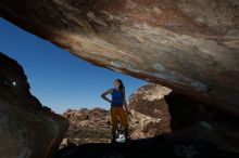 Bouldering in Hueco Tanks on 11/19/2018 with Blue Lizard Climbing and Yoga

Filename: SRM_20181119_1411500.jpg
Aperture: f/8.0
Shutter Speed: 1/250
Body: Canon EOS-1D Mark II
Lens: Canon EF 16-35mm f/2.8 L