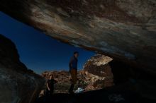 Bouldering in Hueco Tanks on 11/19/2018 with Blue Lizard Climbing and Yoga

Filename: SRM_20181119_1419230.jpg
Aperture: f/8.0
Shutter Speed: 1/250
Body: Canon EOS-1D Mark II
Lens: Canon EF 16-35mm f/2.8 L