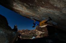 Bouldering in Hueco Tanks on 11/19/2018 with Blue Lizard Climbing and Yoga

Filename: SRM_20181119_1420180.jpg
Aperture: f/8.0
Shutter Speed: 1/250
Body: Canon EOS-1D Mark II
Lens: Canon EF 16-35mm f/2.8 L