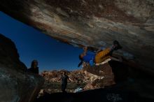 Bouldering in Hueco Tanks on 11/19/2018 with Blue Lizard Climbing and Yoga

Filename: SRM_20181119_1426210.jpg
Aperture: f/8.0
Shutter Speed: 1/250
Body: Canon EOS-1D Mark II
Lens: Canon EF 16-35mm f/2.8 L
