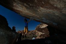 Bouldering in Hueco Tanks on 11/19/2018 with Blue Lizard Climbing and Yoga

Filename: SRM_20181119_1429130.jpg
Aperture: f/8.0
Shutter Speed: 1/250
Body: Canon EOS-1D Mark II
Lens: Canon EF 16-35mm f/2.8 L