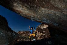 Bouldering in Hueco Tanks on 11/19/2018 with Blue Lizard Climbing and Yoga

Filename: SRM_20181119_1429370.jpg
Aperture: f/8.0
Shutter Speed: 1/250
Body: Canon EOS-1D Mark II
Lens: Canon EF 16-35mm f/2.8 L