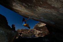 Bouldering in Hueco Tanks on 11/19/2018 with Blue Lizard Climbing and Yoga

Filename: SRM_20181119_1442351.jpg
Aperture: f/8.0
Shutter Speed: 1/250
Body: Canon EOS-1D Mark II
Lens: Canon EF 16-35mm f/2.8 L
