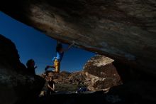 Bouldering in Hueco Tanks on 11/19/2018 with Blue Lizard Climbing and Yoga

Filename: SRM_20181119_1442352.jpg
Aperture: f/8.0
Shutter Speed: 1/250
Body: Canon EOS-1D Mark II
Lens: Canon EF 16-35mm f/2.8 L