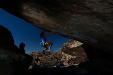 Bouldering in Hueco Tanks on 11/19/2018 with Blue Lizard Climbing and Yoga

Filename: SRM_20181119_1442361.jpg
Aperture: f/8.0
Shutter Speed: 1/250
Body: Canon EOS-1D Mark II
Lens: Canon EF 16-35mm f/2.8 L