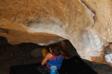 Bouldering in Hueco Tanks on 11/19/2018 with Blue Lizard Climbing and Yoga

Filename: SRM_20181119_1503411.jpg
Aperture: f/2.8
Shutter Speed: 1/250
Body: Canon EOS-1D Mark II
Lens: Canon EF 50mm f/1.8 II