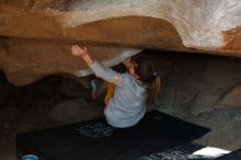 Bouldering in Hueco Tanks on 11/19/2018 with Blue Lizard Climbing and Yoga

Filename: SRM_20181119_1522190.jpg
Aperture: f/2.8
Shutter Speed: 1/250
Body: Canon EOS-1D Mark II
Lens: Canon EF 50mm f/1.8 II