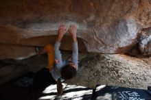 Bouldering in Hueco Tanks on 11/19/2018 with Blue Lizard Climbing and Yoga

Filename: SRM_20181119_1612290.jpg
Aperture: f/2.8
Shutter Speed: 1/250
Body: Canon EOS-1D Mark II
Lens: Canon EF 16-35mm f/2.8 L
