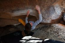 Bouldering in Hueco Tanks on 11/19/2018 with Blue Lizard Climbing and Yoga

Filename: SRM_20181119_1612320.jpg
Aperture: f/2.8
Shutter Speed: 1/250
Body: Canon EOS-1D Mark II
Lens: Canon EF 16-35mm f/2.8 L