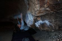 Bouldering in Hueco Tanks on 11/19/2018 with Blue Lizard Climbing and Yoga

Filename: SRM_20181119_1640000.jpg
Aperture: f/2.8
Shutter Speed: 1/250
Body: Canon EOS-1D Mark II
Lens: Canon EF 16-35mm f/2.8 L