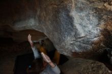 Bouldering in Hueco Tanks on 11/19/2018 with Blue Lizard Climbing and Yoga

Filename: SRM_20181119_1641450.jpg
Aperture: f/2.8
Shutter Speed: 1/250
Body: Canon EOS-1D Mark II
Lens: Canon EF 16-35mm f/2.8 L