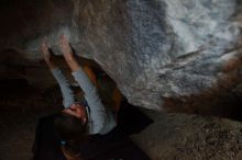 Bouldering in Hueco Tanks on 11/19/2018 with Blue Lizard Climbing and Yoga

Filename: SRM_20181119_1646460.jpg
Aperture: f/2.8
Shutter Speed: 1/250
Body: Canon EOS-1D Mark II
Lens: Canon EF 16-35mm f/2.8 L