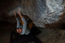 Bouldering in Hueco Tanks on 11/19/2018 with Blue Lizard Climbing and Yoga

Filename: SRM_20181119_1646480.jpg
Aperture: f/2.8
Shutter Speed: 1/250
Body: Canon EOS-1D Mark II
Lens: Canon EF 16-35mm f/2.8 L