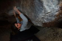 Bouldering in Hueco Tanks on 11/19/2018 with Blue Lizard Climbing and Yoga

Filename: SRM_20181119_1646481.jpg
Aperture: f/2.8
Shutter Speed: 1/250
Body: Canon EOS-1D Mark II
Lens: Canon EF 16-35mm f/2.8 L