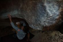 Bouldering in Hueco Tanks on 11/19/2018 with Blue Lizard Climbing and Yoga

Filename: SRM_20181119_1703320.jpg
Aperture: f/2.8
Shutter Speed: 1/250
Body: Canon EOS-1D Mark II
Lens: Canon EF 16-35mm f/2.8 L