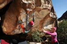 Bouldering in Hueco Tanks on 11/09/2018 with Blue Lizard Climbing and Yoga

Filename: SRM_20181109_1301410.jpg
Aperture: f/8.0
Shutter Speed: 1/250
Body: Canon EOS-1D Mark II
Lens: Canon EF 16-35mm f/2.8 L