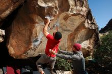 Bouldering in Hueco Tanks on 11/09/2018 with Blue Lizard Climbing and Yoga

Filename: SRM_20181109_1303360.jpg
Aperture: f/8.0
Shutter Speed: 1/320
Body: Canon EOS-1D Mark II
Lens: Canon EF 16-35mm f/2.8 L