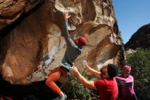Bouldering in Hueco Tanks on 11/09/2018 with Blue Lizard Climbing and Yoga

Filename: SRM_20181109_1305110.jpg
Aperture: f/8.0
Shutter Speed: 1/320
Body: Canon EOS-1D Mark II
Lens: Canon EF 16-35mm f/2.8 L