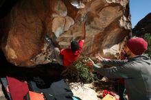 Bouldering in Hueco Tanks on 11/09/2018 with Blue Lizard Climbing and Yoga

Filename: SRM_20181109_1306450.jpg
Aperture: f/8.0
Shutter Speed: 1/250
Body: Canon EOS-1D Mark II
Lens: Canon EF 16-35mm f/2.8 L