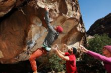 Bouldering in Hueco Tanks on 11/09/2018 with Blue Lizard Climbing and Yoga

Filename: SRM_20181109_1330470.jpg
Aperture: f/8.0
Shutter Speed: 1/250
Body: Canon EOS-1D Mark II
Lens: Canon EF 16-35mm f/2.8 L