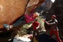 Bouldering in Hueco Tanks on 11/09/2018 with Blue Lizard Climbing and Yoga

Filename: SRM_20181109_1334190.jpg
Aperture: f/8.0
Shutter Speed: 1/250
Body: Canon EOS-1D Mark II
Lens: Canon EF 16-35mm f/2.8 L