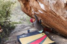 Bouldering in Hueco Tanks on 11/09/2018 with Blue Lizard Climbing and Yoga

Filename: SRM_20181109_1659010.jpg
Aperture: f/2.8
Shutter Speed: 1/500
Body: Canon EOS-1D Mark II
Lens: Canon EF 85mm f/1.2 L II