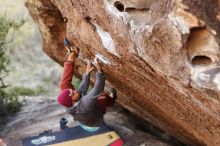 Bouldering in Hueco Tanks on 11/09/2018 with Blue Lizard Climbing and Yoga

Filename: SRM_20181109_1659220.jpg
Aperture: f/2.8
Shutter Speed: 1/500
Body: Canon EOS-1D Mark II
Lens: Canon EF 85mm f/1.2 L II