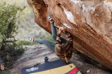 Bouldering in Hueco Tanks on 11/09/2018 with Blue Lizard Climbing and Yoga

Filename: SRM_20181109_1700420.jpg
Aperture: f/2.8
Shutter Speed: 1/640
Body: Canon EOS-1D Mark II
Lens: Canon EF 85mm f/1.2 L II