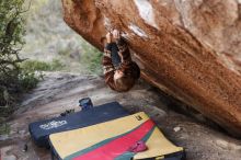 Bouldering in Hueco Tanks on 11/09/2018 with Blue Lizard Climbing and Yoga

Filename: SRM_20181109_1702180.jpg
Aperture: f/2.8
Shutter Speed: 1/400
Body: Canon EOS-1D Mark II
Lens: Canon EF 85mm f/1.2 L II