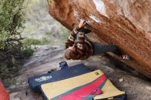 Bouldering in Hueco Tanks on 11/09/2018 with Blue Lizard Climbing and Yoga

Filename: SRM_20181109_1702230.jpg
Aperture: f/2.8
Shutter Speed: 1/400
Body: Canon EOS-1D Mark II
Lens: Canon EF 85mm f/1.2 L II